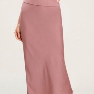 2 for 1 - Free People Normani Bias Dawn Satin Midi Skirt